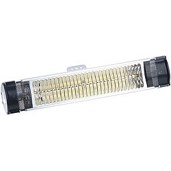Semptec Urban Survival Technology Infrarot-Au&szlig;en-Heizstrahler IRW-2000 mit Goldr&ouml;hre, 2.000 Watt, IP65 Semptec Urban Survival Technology Infrarot-Heizstrahler f&uuml;r den gesch&uuml;tzten Au&szlig;enbereich