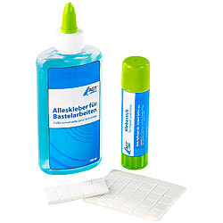 AGT 3-teiliges Kleber-Set f&uuml;r Schule, Beruf und zum Basteln AGT Kleber-Sets