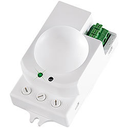 revolt Bewegungsmelder Keller: 360°-PIR-Bewegungsmelder mit Timer, für