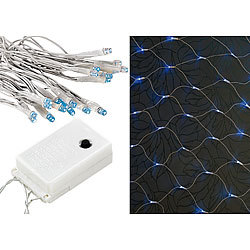 Lunartec LED-Lichternetz "Blue Galaxy" mit Leuchteffekten, IP44 Lunartec LED-Lichtnetze