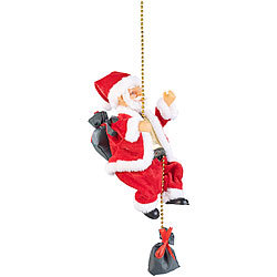 infactory Kletternder Weihnachtsmann "Santa Crawl" infactory Singende und kletternde Weihnachtsmänner zum Aufhängen