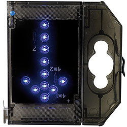 Lunartec LED-Letter Pfeil unten - blau Lunartec LED-Leuchtbuchstaben