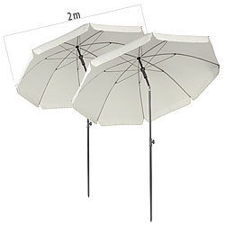 Royal Gardineer 2er-Set 2-teilige Sonnenschirme mit Sonnenschutz UV 50+, Ø 200 cm Royal Gardineer Sonnenschirme