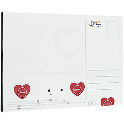 Your Design Sprechende Gru&szlig;karte im Liebes-Design mit Aufnahmefunktion Your Design Gru&szlig;karte mit Sprachaufnahme & Wiedergabe-Modul