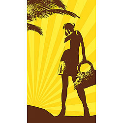 PEARL beach Extragroßes Bade- und  Strand-Handtuch 100 x 180 cm mit Motiv PEARL beach Umkleide-Strandtücher