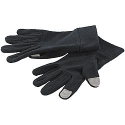 PEARL urban Touchscreen-Handschuhe aus kuscheligem Fleece, Gr. 6,5 (S) PEARL urban Fleece Handschuhe mit kapazitiven Fingerkuppen