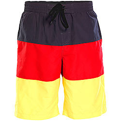 PEARL Badeshorts im schwarz-rot-goldenen Deutschland-Design, Gr. S PEARL Badeshorts für Deutschland-Fans