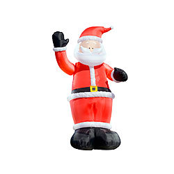 infactory Winkender Leucht-Weihnachtsmann, aufblasbar, 270 cm(Versandrückläufer) infactory Selbstaufblasende Weihnachtsmänner