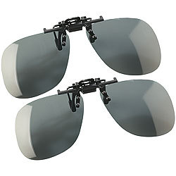 Speeron 2er-Set Sonnenbrillen-Clips "Allround" für Brillenträger Speeron Polarisierende Sonnenbrillen-Clips für Brillenträger