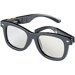 infactory Retro-Sonnenbrille mit einstellbarer Tönung (UV400) infactory Sonnenbrillen, selbsttönende per UV LCD regulierbar