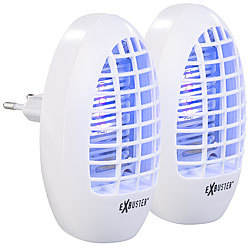 Exbuster 2er Set Steckdosen-Insektenvernichter mit UV-Licht, für Räume bis 20m² Exbuster Steckdosen-Insektenvernichter mit UV-Licht