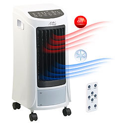 Sichler Haushaltsgeräte 4in1-Luftkühler, -befeuchter, Ionisator, Heizgerät, 4l, 1800W, 240ml/h Sichler Haushaltsgeräte