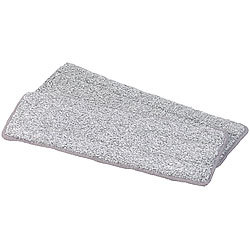 AtomiClean 2er-Set Mikrofaser-Wischaufsätze für Bodenwischer-System WM-15 AtomiClean Bodenwischer mit Eimer, zum Nass- und Trocken-Wischen