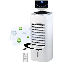 Sichler Haushaltsgeräte 3in1-Luftkühler, Luftbefeuchter, Ionisator, Touch, 6 l, 65 W, 400 ml/h Sichler Haushaltsgeräte Luftkühler, -befeuchter und -reiniger mit Ionisator