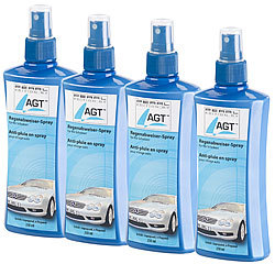 AGT 4er-Set Regenabweiser-Spray für Kfz-Scheiben, je 250 ml AGT