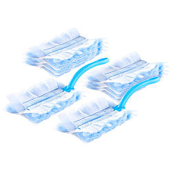 PEARL 2er-Set Staubwedel, mit 8 Ersatz-Aufsätzen PEARL Staubwedel 