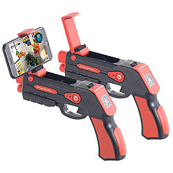 Callstel 2er-Set Augmented-Reality AR-Pistole, Bluetooth, Smartphone bis 5,5" Callstel Augmented-Reality-Pistolen