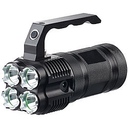 KryoLights LED-Handstrahler TRC-4.4A inkl. Akkus, 2.000 lm KryoLights Akku-LED-Handscheinwerfer