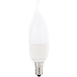 Luminea Geschwungene LED-Kerzenlampe, 6 Watt, E14, Ba35, tageslichtwei&szlig; Luminea LED-Kerzen E14 (tageslichtwei&szlig;)