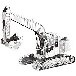 Playtastic 3D-Bausatz Bagger aus Metall im Ma&szlig;stab 1:50, 41-teilig Playtastic 3D-Metallbaus&auml;tze