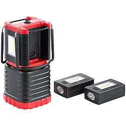 KryoLights 3D-Camping-Laterne CL-204.mt, mit 2 Taschenlampen, 200 lm KryoLights Camping-Laternen batteriebetrieben