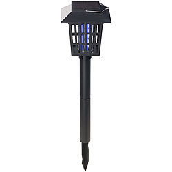 Royal Gardineer 2in1-Solar-LED-Dekoleuchte & Insekten-Vernichter, 1 UV-LED, IPX4 Royal Gardineer