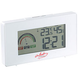 infactory Digitaler Funkwecker mit Thermometer und Hygrometer infactory Funkwecker mit Thermometer & Hygrometer