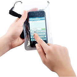 PEARL Wasserdichte Universal-Tasche für iPhone & Smartphones bis 4 Zoll PEARL Wasserdichte Tasche für iPhone & Smartphone