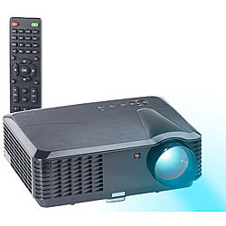 SceneLights LED-LCD-Beamer LB-9300 V2 mit Media-Player, 1280 x 800 (HD), 2.800 lm SceneLights LED-Heim-Beamer