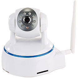 7links Dreh- & schwenkbare Indoor-IP-Kamera, Full HD, WLAN, SD-Aufnahme & App 7links WLAN-IP-&Uuml;berwachungskameras, dreh- und schwenkbar