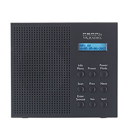 VR-Radio Digitales DAB+/FM-Radio mit Akku, Versandrückläufer VR-Radio Akku-Radiowecker mit DAB+ und UKW