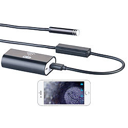 Somikon WiFi-HD-Endoskop-Kamera für iOS- und Android-Mobilgeräte, 2 m Somikon