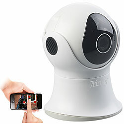 7links Pan-Tilt-IP-&Uuml;berwachungskamera mit HD, WLAN, App und Nachtsicht, IP65 7links WLAN-IP-Nachtsicht-&Uuml;berwachungskameras, dreh- und schwenkbar, f&uuml;r Echo Show