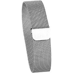 newgen medicals Milanaise-Armband für Uhren mit 20-mm-Steg, Magnet-Verschluss, silber newgen medicals Milanaise-Armbänder für Uhren