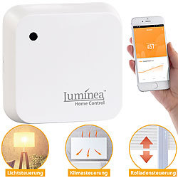Luminea Home Control Wetterfester WLAN-Licht- & Dämmerungs-Sensor mit App, IP55 Luminea Home Control WLAN-Licht- und Dämmerungssensoren zum Steuern von ELESION-Geräten
