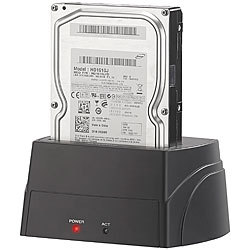 Xystec USB-3.0-Dockingstation für alle SATA-Festplatten mit 2,5" und 3,5" Xystec Festplatten-Dockingstationen