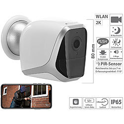 VisorTech 2K-IP-Überwachungskamera mit Akku, App, 1 Jahr Stand-by, 3 MP, IP65 VisorTech 2K-IP-Überwachungskameras mit Akkus und Apps