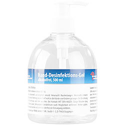 newgen medicals Hand-Desinfektions-Gel in Spender-Flasche, alkoholfrei, 500 ml newgen medicals Hand-Desinfektions-Gels