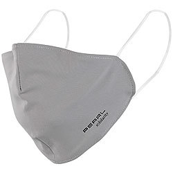 PEARL 2er-Set Mund-Nasen-Stoffmasken mit Filter-Textil, waschbar, Größe L PEARL Mund-Nasen-Stoffmasken