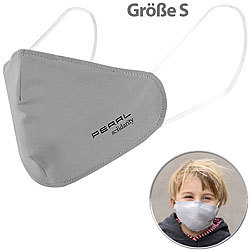PEARL Mund-Nasen-Stoffmaske mit Filter-Textil, waschbar, Größe S PEARL Kinder Mund-& Nasen-Stoffmasken