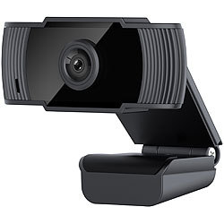 Somikon Full-HD-USB-Webcam mit Mikrofon, für PC und Mac, 1080p, 30 fps Somikon Webcams