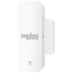 Luminea Home Control WLAN-Tür- und Fensteralarm mit weltweitem App-Zugriff, Sprachsteuerung Luminea Home Control