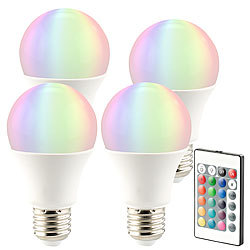3er Set Farbwechsel Leuchtmittel RGB LED Party Lampen Effekt Beleuchtungen E27
