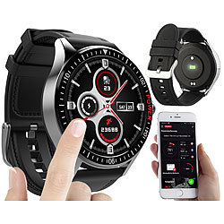 St. Leonhard Smartwatch mit Always-On-Display, Bluetooth, App, Herzfrequenz, IP68 St. Leonhard
