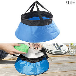 Semptec Urban Survival Technology Faltbarer Eimer für Outdoor und Camping, Nylon, 5 Liter Semptec Urban Survival Technology Falteimer