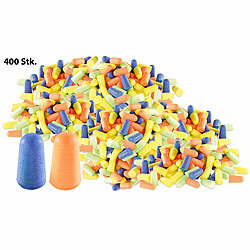 newgen medicals Gehörschutz-Ohrstöpsel, 400 Stück in 4 Farben, Dämmwert 30 dB newgen medicals Ohrstöpsel