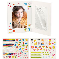 Your Design 2er-Set 2-teilige Rahmen für Babyfoto, Gipsabdruck, je 36,5 x 23,5 cm Your Design Rahmen für Babyfotos und Hand-/Fußabdrücke