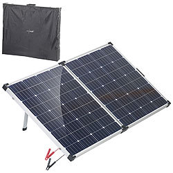 revolt Faltbares mobiles Solar-Panel mit monokristallinen Zellen, 160 Watt revolt Solarpanels faltbar