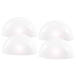 Lunartec Solar-Leuchthalbkugel mit weißen LEDs, 4er-Set Lunartec Solar-Leuchthalbkugel