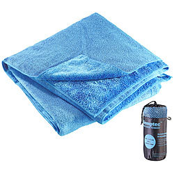 Semptec Urban Survival Technology Mikrofaser-Badetuch, 2 versch. Oberflächen, 180 x 90 cm, blau Semptec Urban Survival Technology Mikrofaser-Badetücher